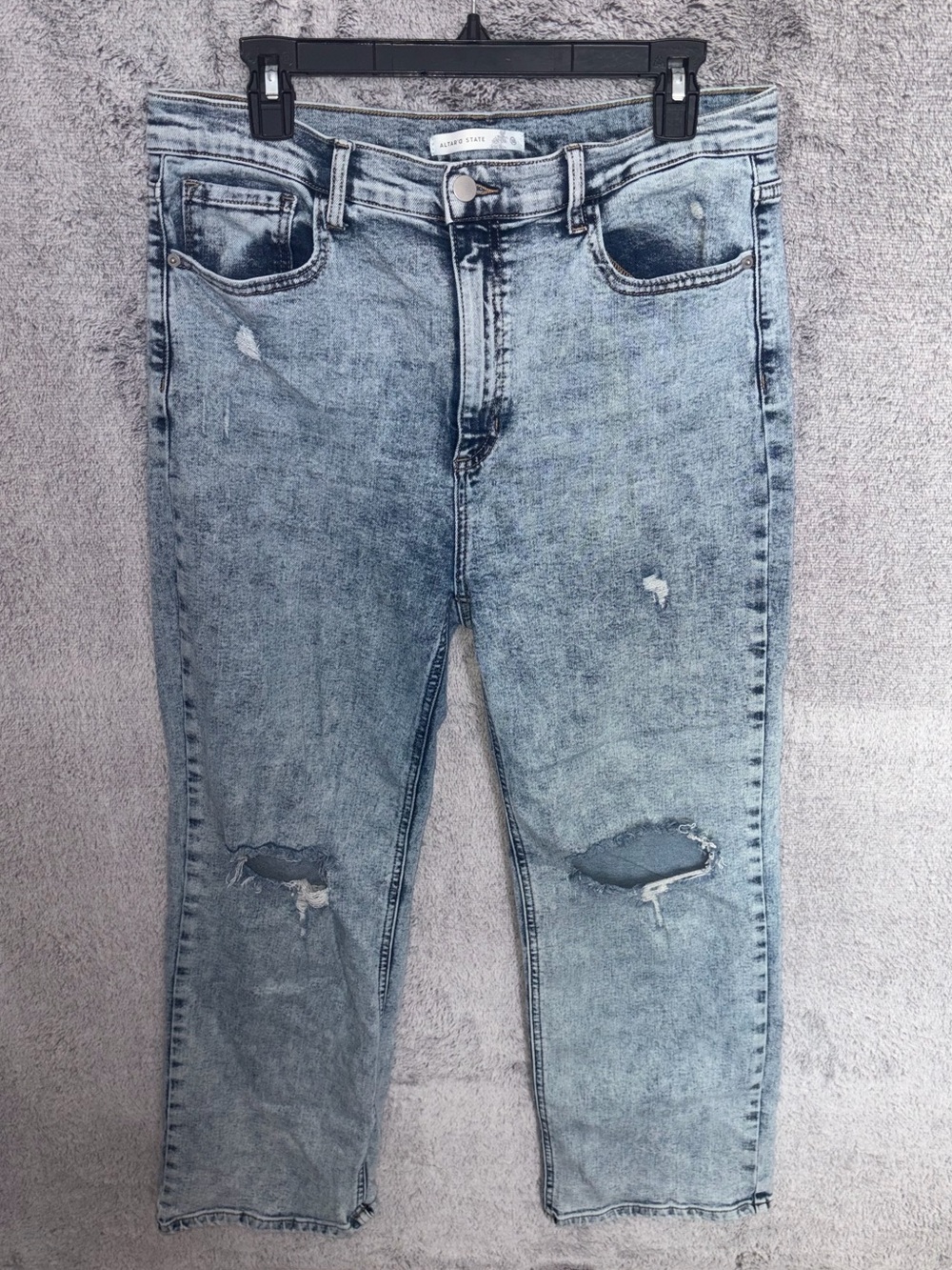 Altar’d State size 32 Mariah straight leg acid wash jeans